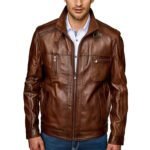 Maverick | Men's Brown Sheepskin Leather Jacket