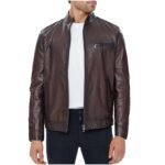 Alonzo | Men's Brown Sheepskin Leather Jacket