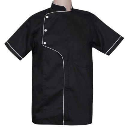 Professional & Stylish Black Barber Shirt