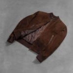 Shane Mocha Suede Bomber Jacket